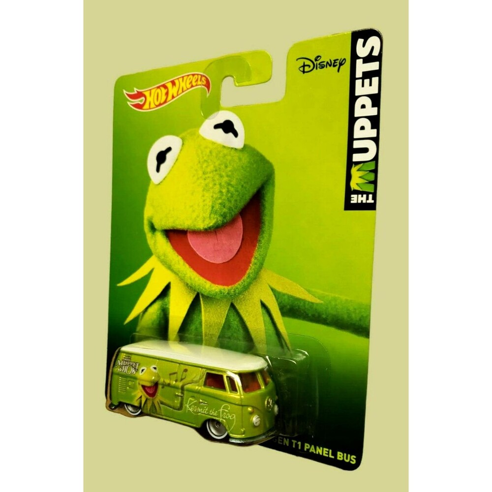 2014 Hot Wheels Pop Culture: The Muppets VOLKSWAGEN T1 PANEL BUS Lime Green 1:64 - Picture 9 of 14